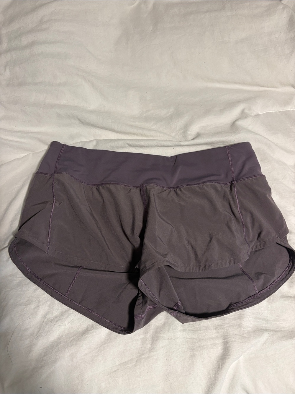 lululemon athletica Plum Purple Running Shorts (broken waistband elastic)